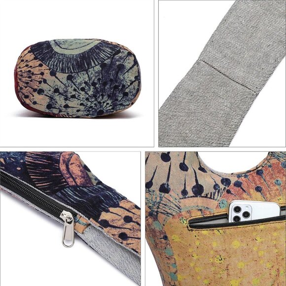 Women Shoulder Handbags Fashion canvas Hippie Crossbody Bags Bohemian Animal Pri - Picture 7 of 9